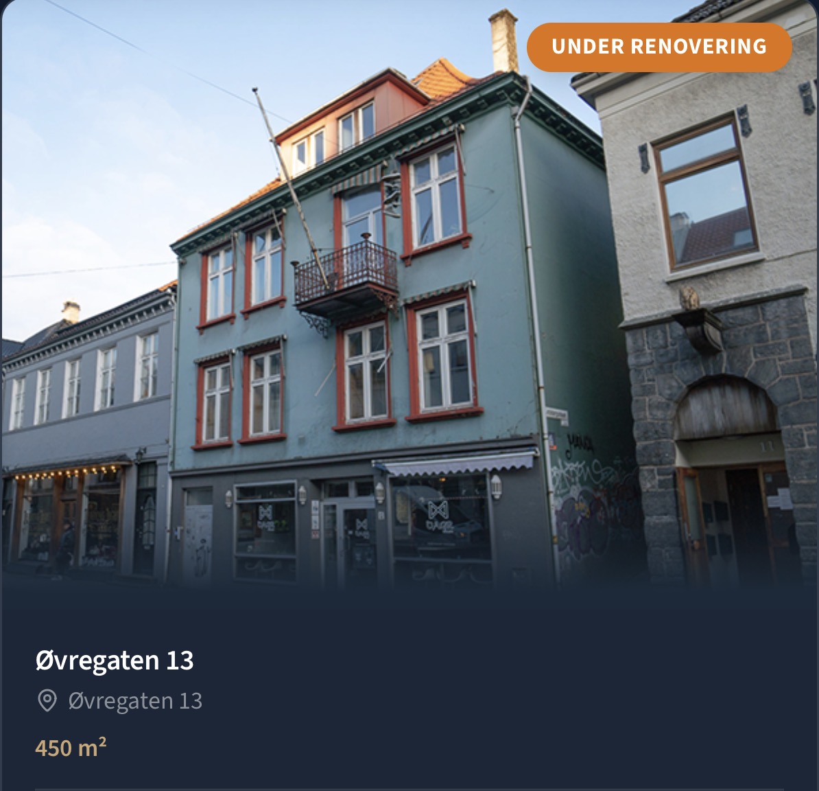 Øvregaten 13 Renovasjonsprojekt 